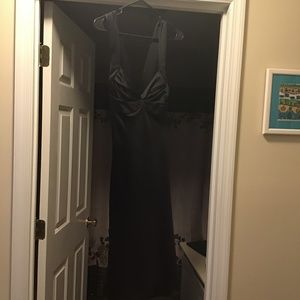 Black Cross Back Cocktail Dress